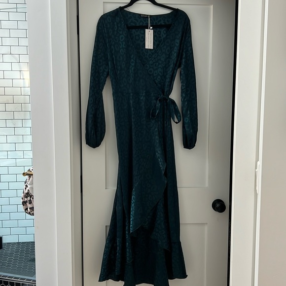 Midi high low wrap dress - Picture 1 of 3